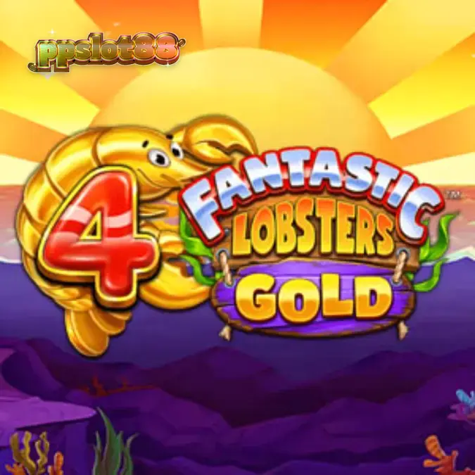 Tampilan visual slot 4 Fantastic Lobsters Gold dengan tema bawah laut yang cerah