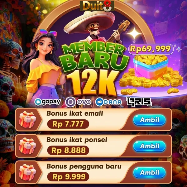 DUIT8 Bonus Member Baru 100%